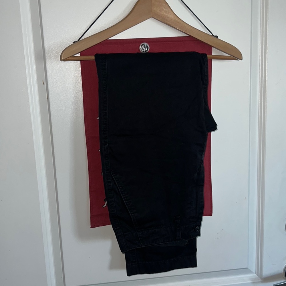 GU Black Chinos 34